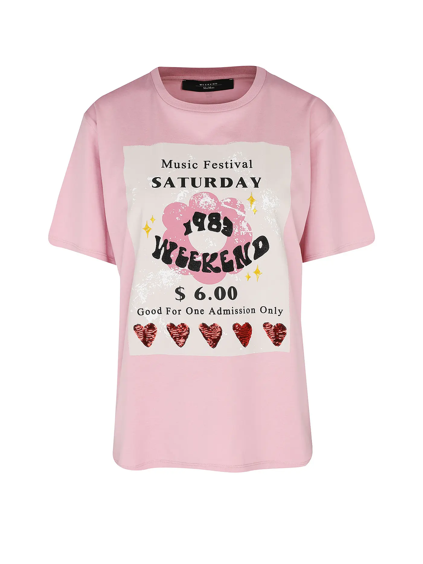 WEEKEND MAX MARA | T-Shirt DENARO | rosa