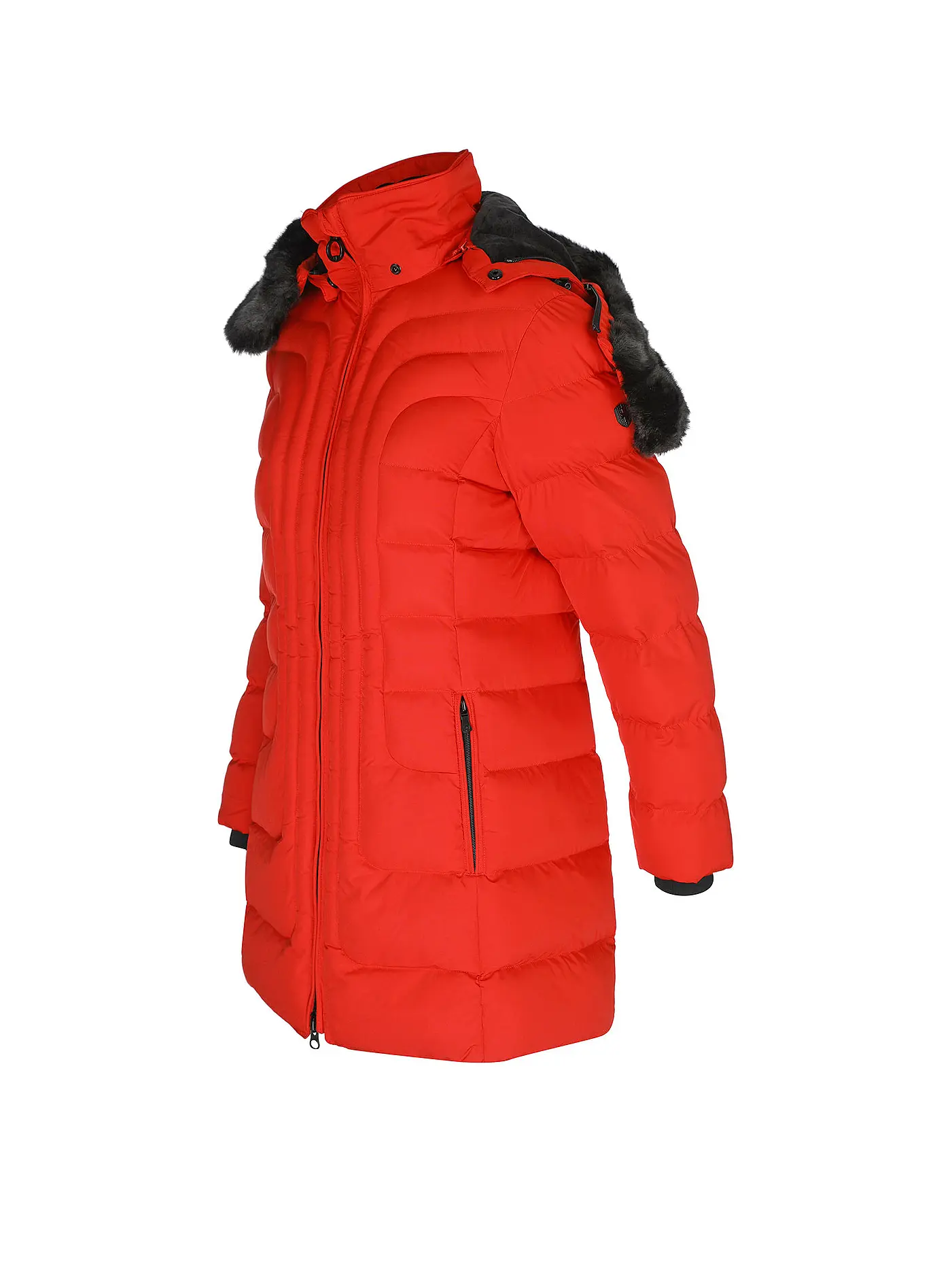 WELLENSTEYN | Steppjacke BELVITESSE LONG | rot