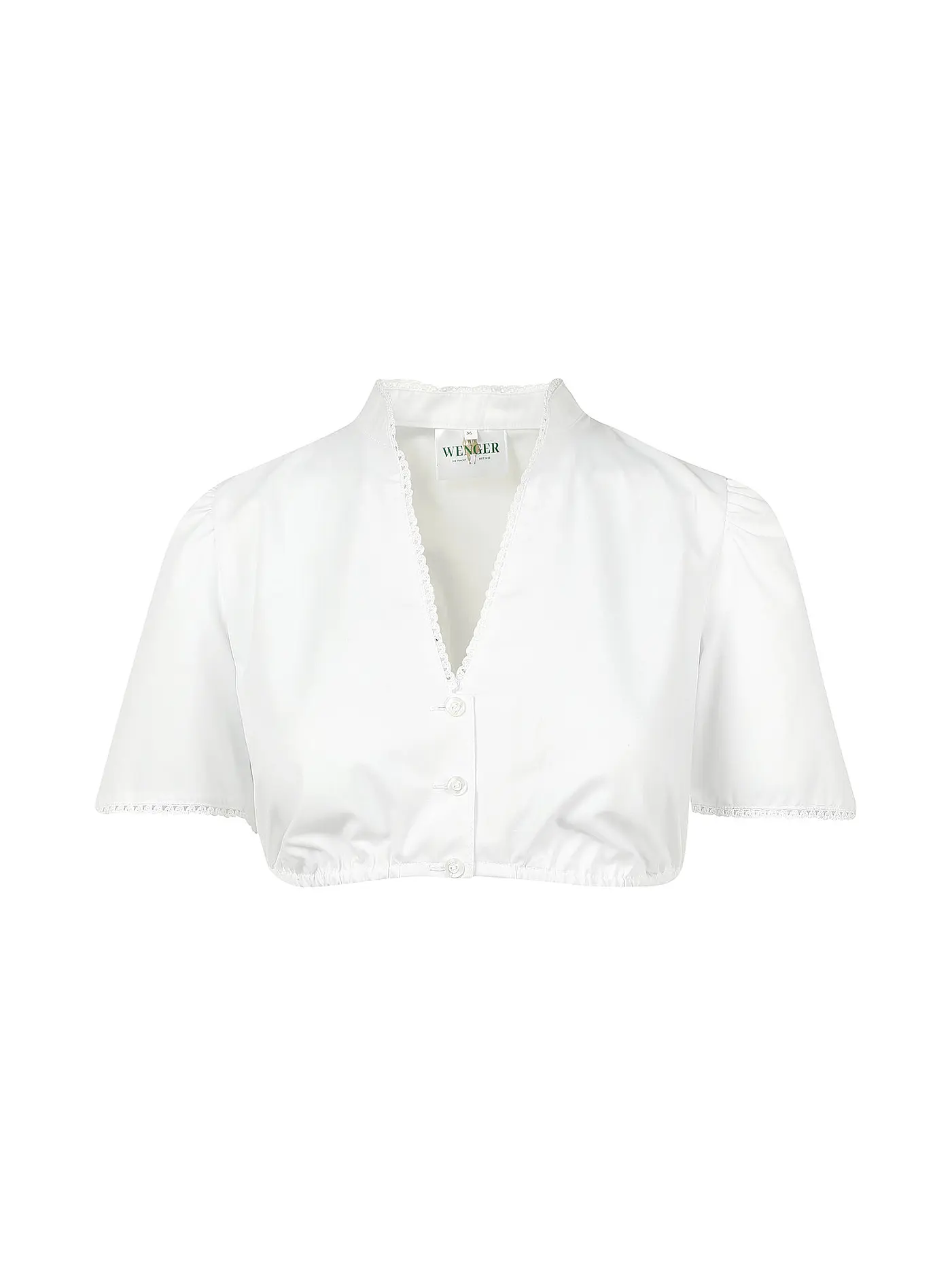 WENGER | Dirndlbluse " Babsi " | weiss