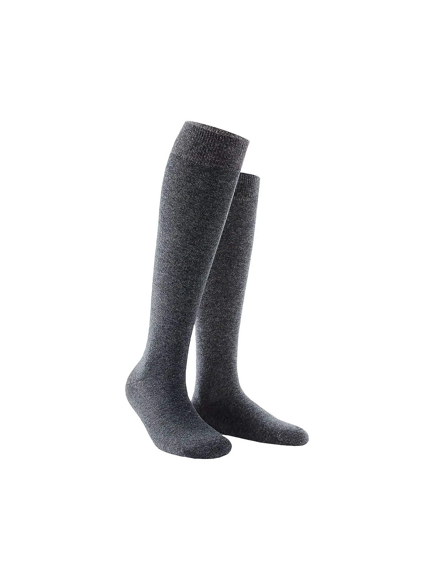 WILOX | Stutzen anthrazit melange | grau