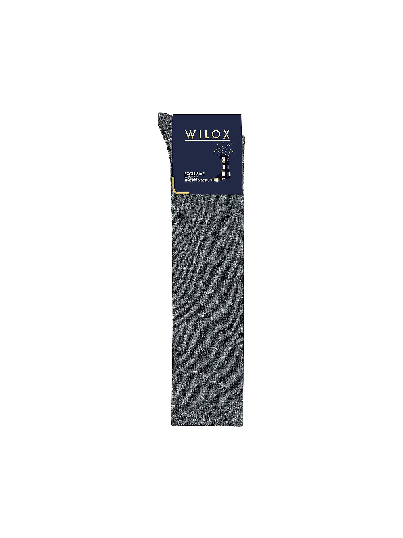 WILOX | Stutzen anthrazit melange | grau
