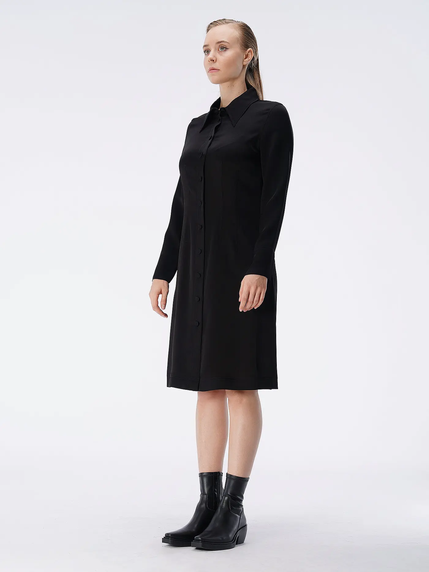 WINDSOR | Midikleid  | schwarz
