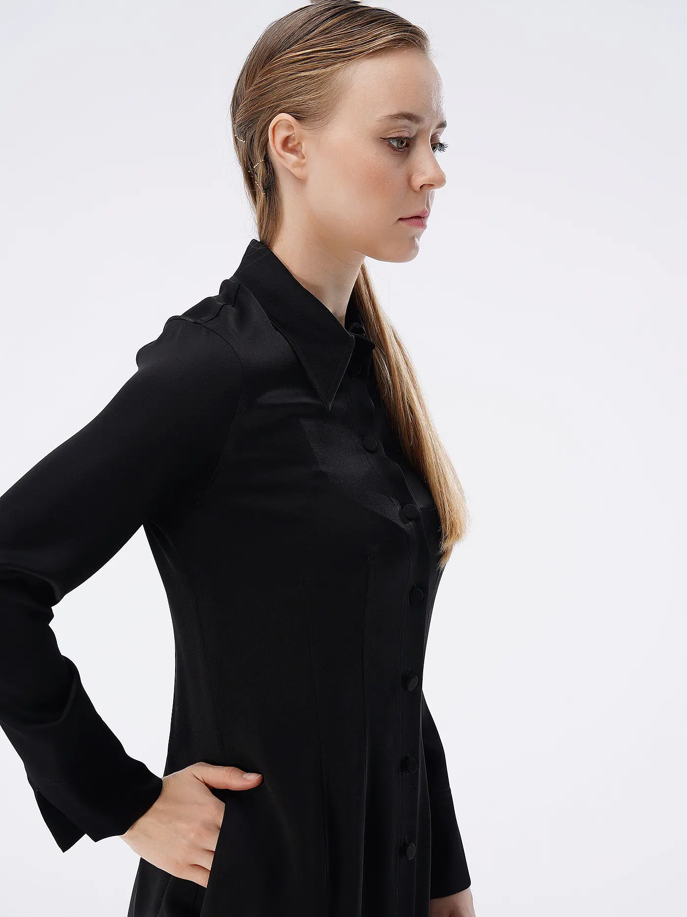 WINDSOR | Midikleid  | schwarz