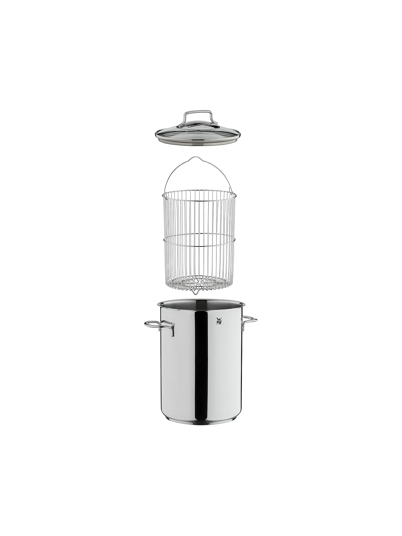WMF | Spargeltopf mit Drahteinsatz 16cm | silber