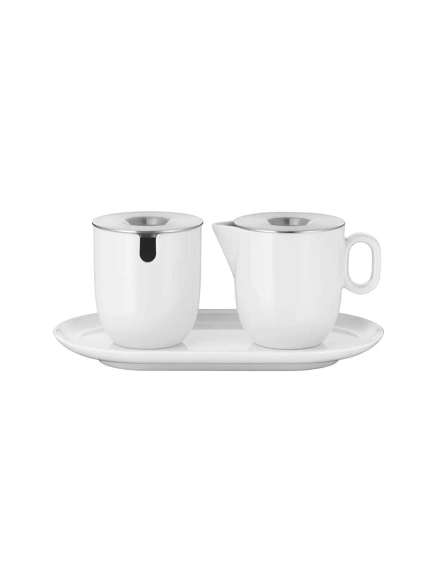 WMF | Zucker & Milch-Set 2-tlg. BARISTA Weiss / Edelstahl | weiss
