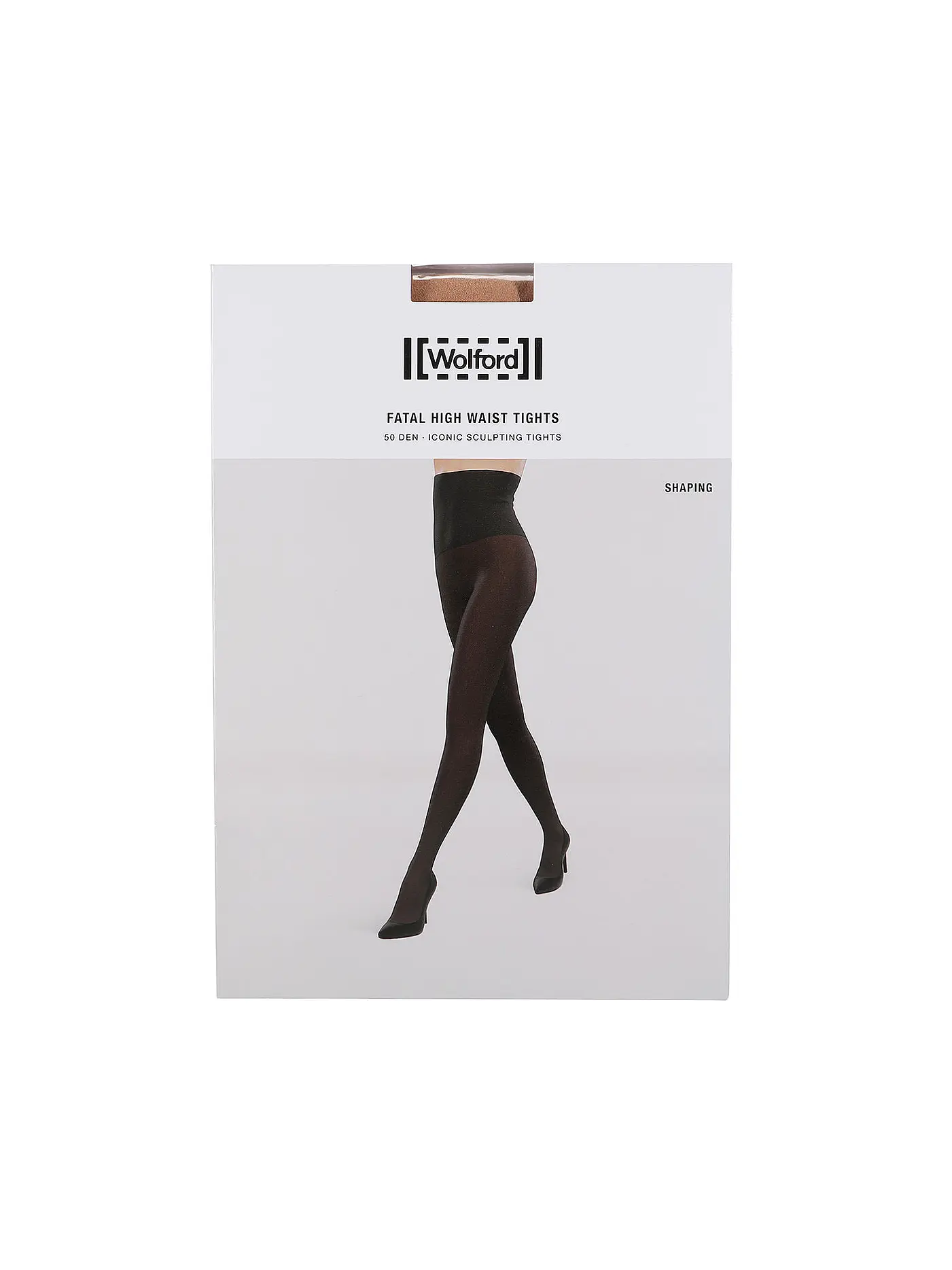 WOLFORD | High Waist Strumpfhose FATAL 50 gobi | hellbraun