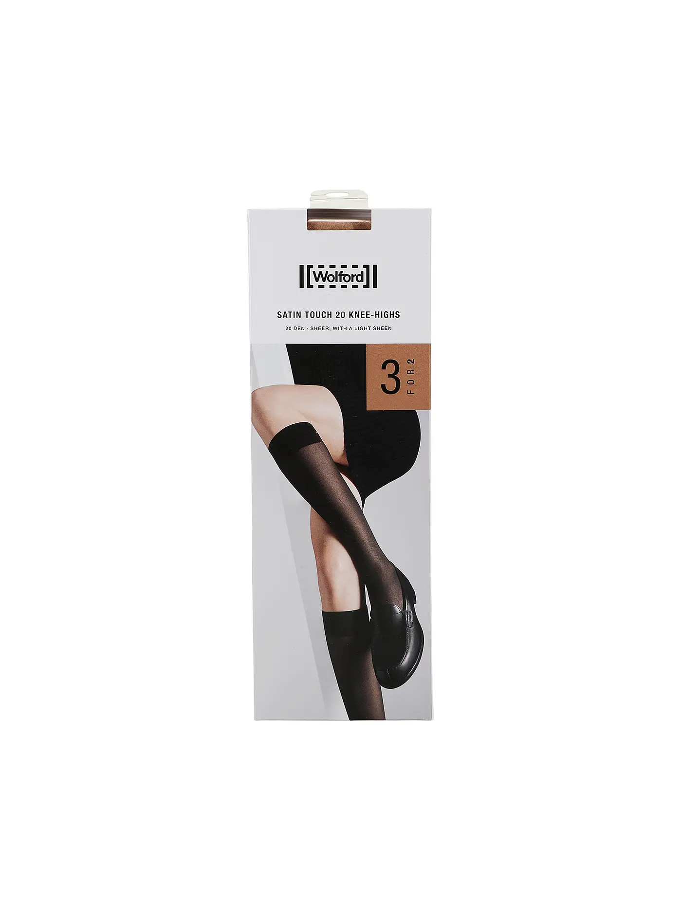 WOLFORD | Kniestrümpfe 3er Pkg. gobi  | beige