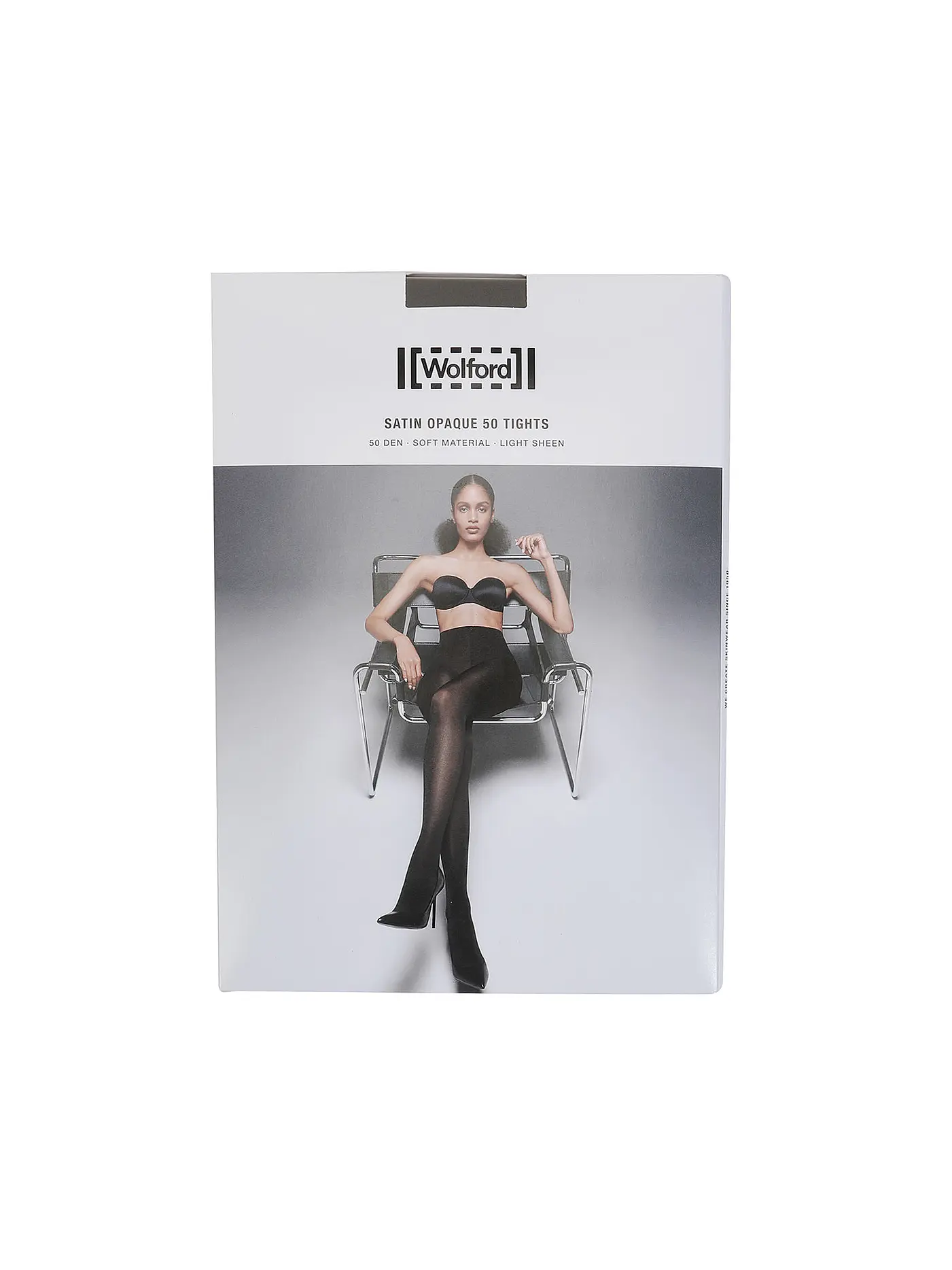 WOLFORD | Strumpfhose "Satin Opaque 50" (black) | grau