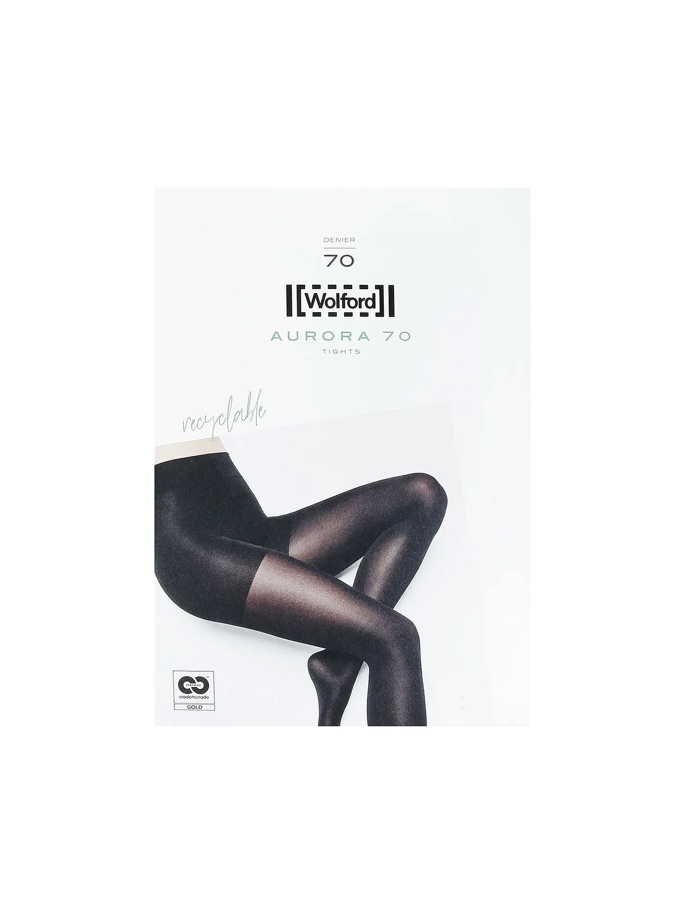 WOLFORD | Strumpfhose Aurora 70 Black | blau