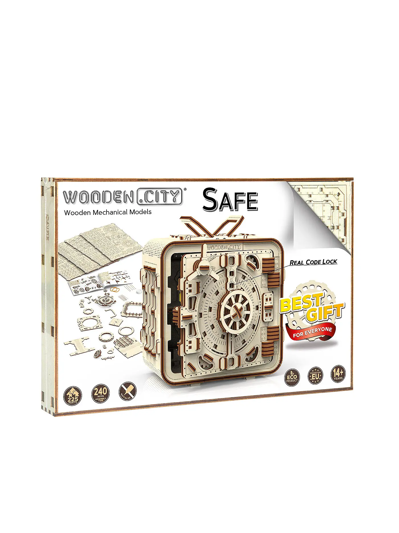 WOODEN CITY | Holz 3D Bausatz - Wooden City: Safe | keine Farbe
