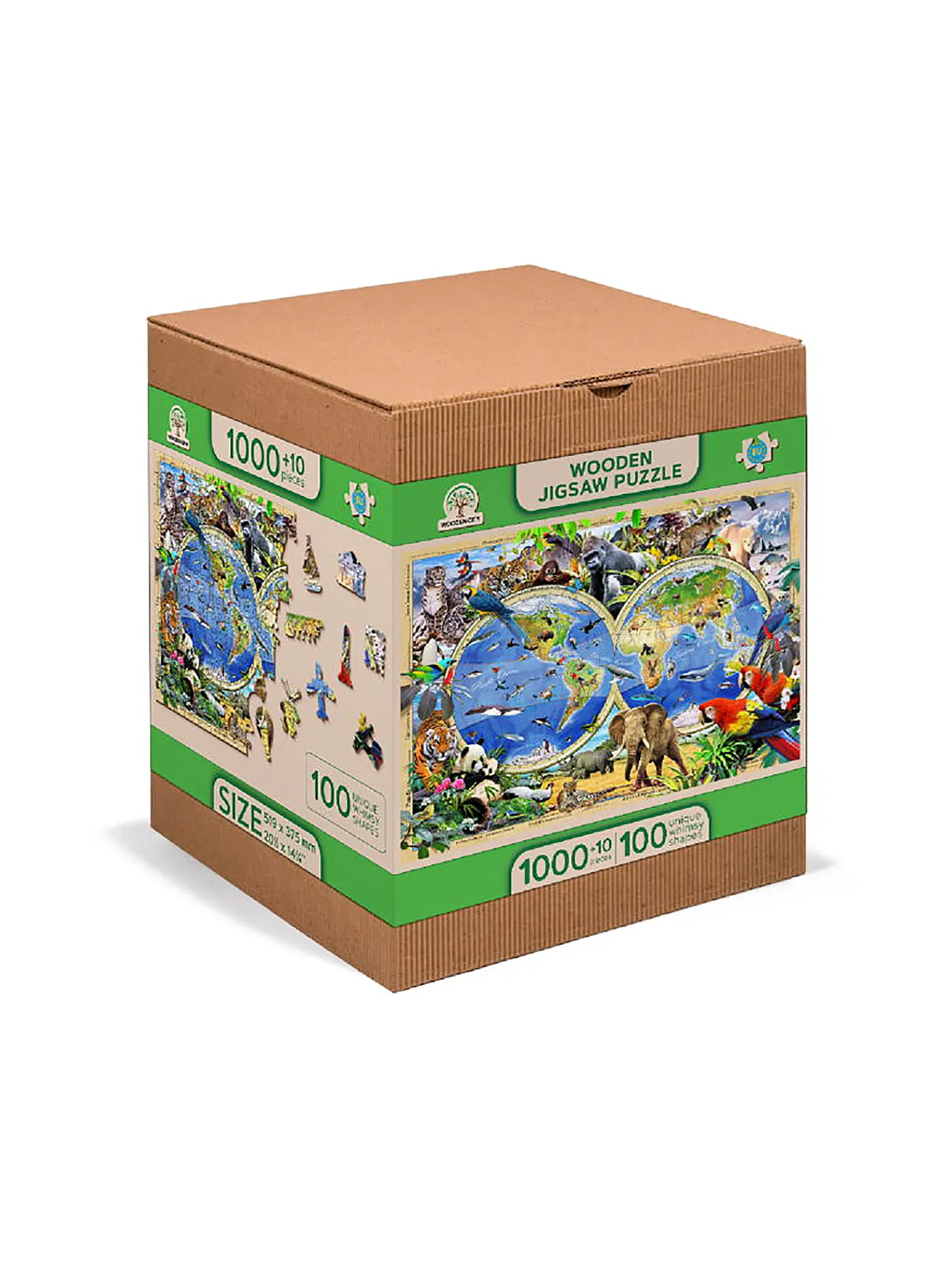 WOODEN CITY | Puzzle - Animal Kingdom Map – 1010 Teile | keine Farbe