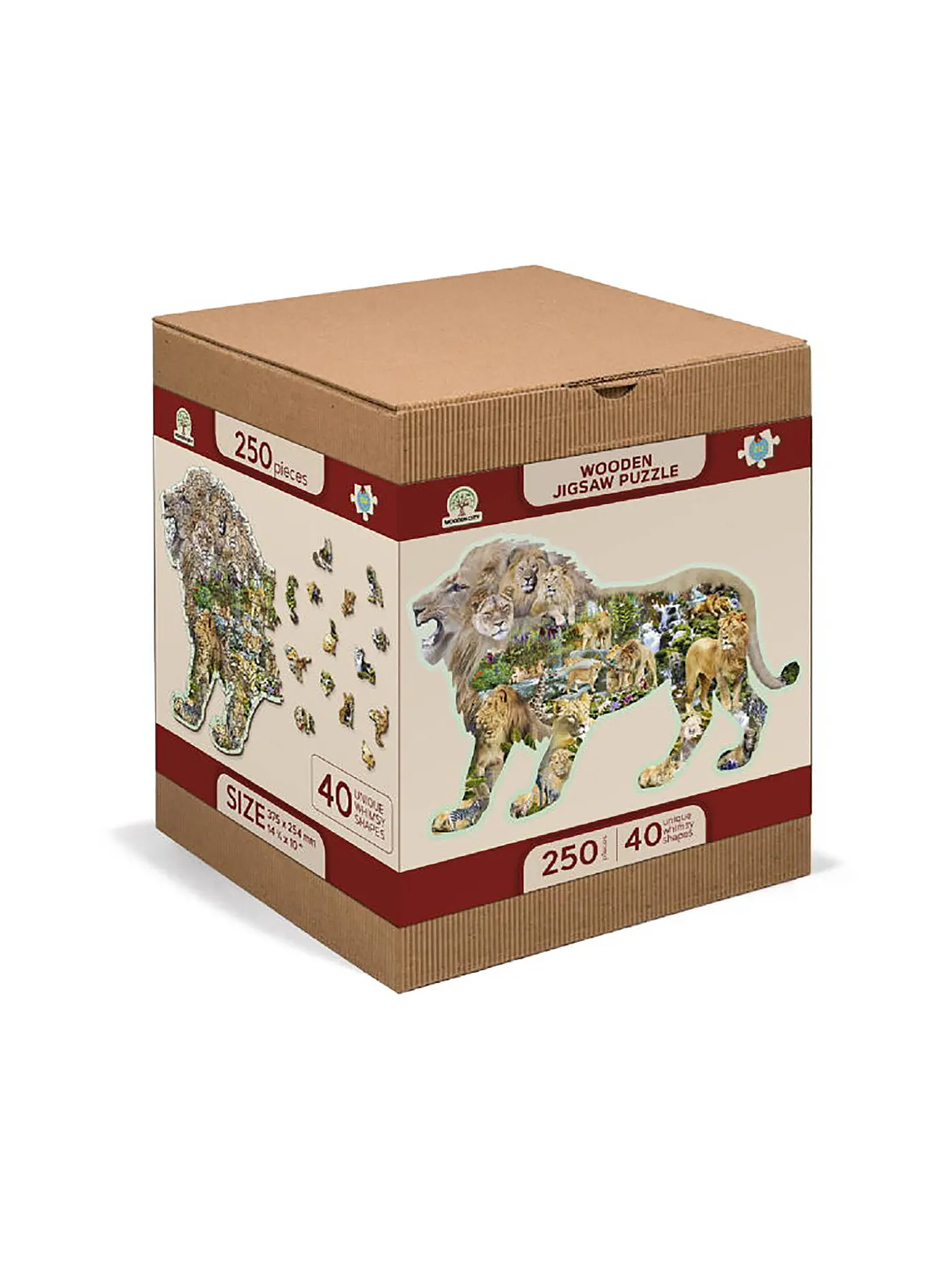 WOODEN CITY | Puzzle - Lion Roar 250 Teile | keine Farbe