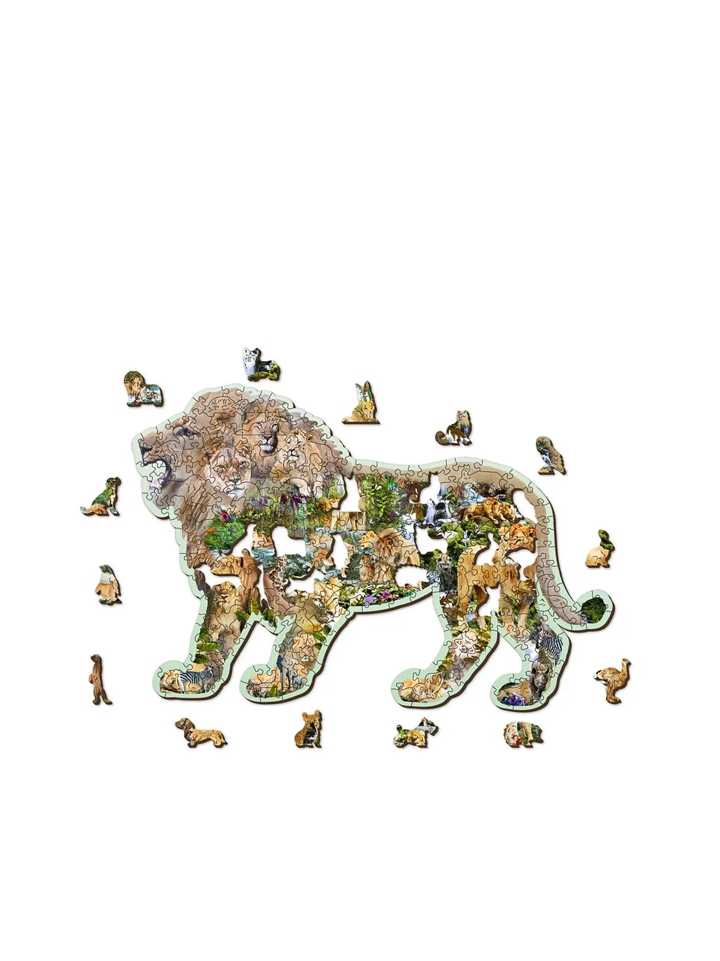 WOODEN CITY | Puzzle - Lion Roar 250 Teile | keine Farbe