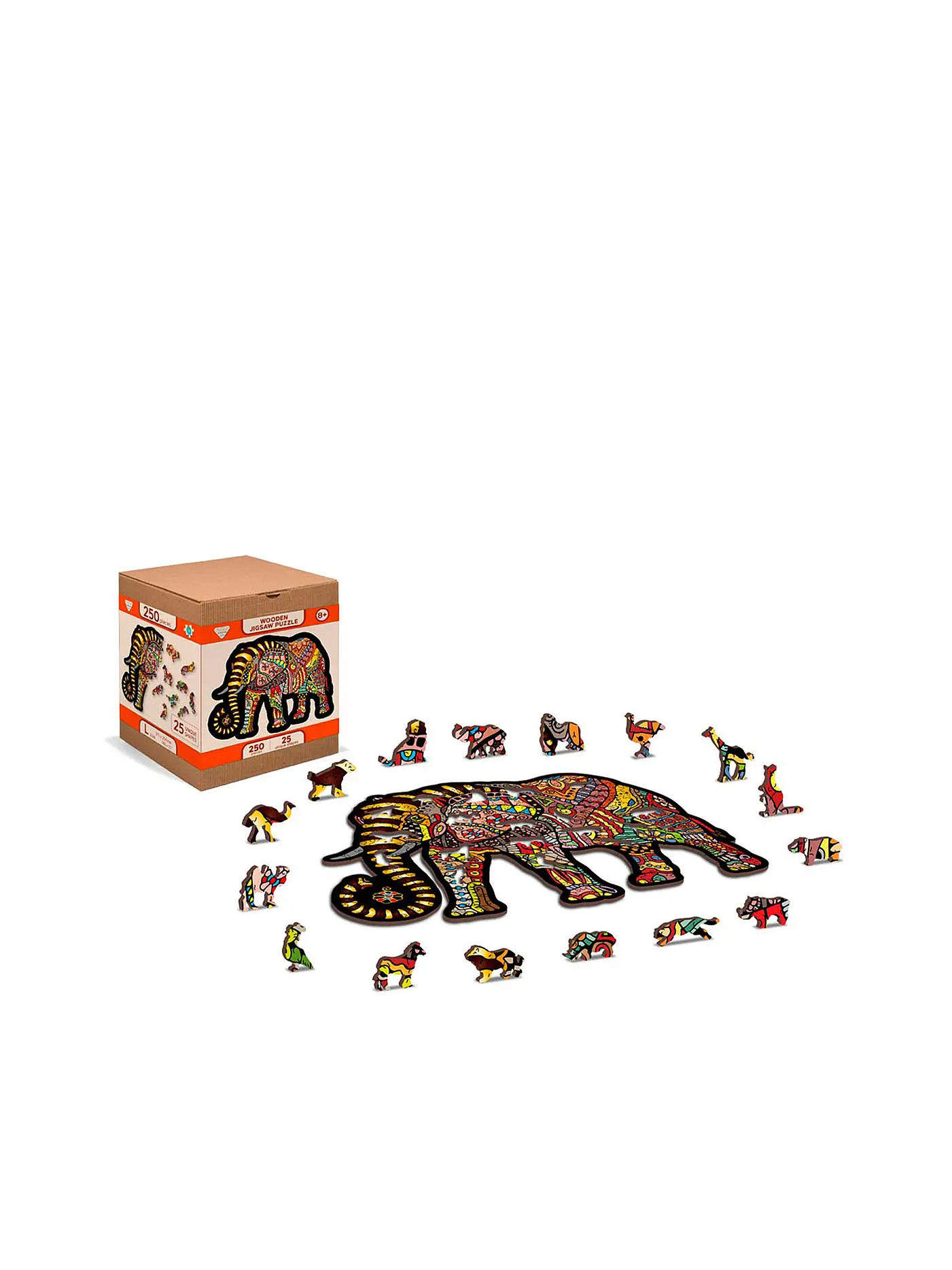 WOODEN CITY | Puzzle - Magic Elephant 250 Teile | keine Farbe