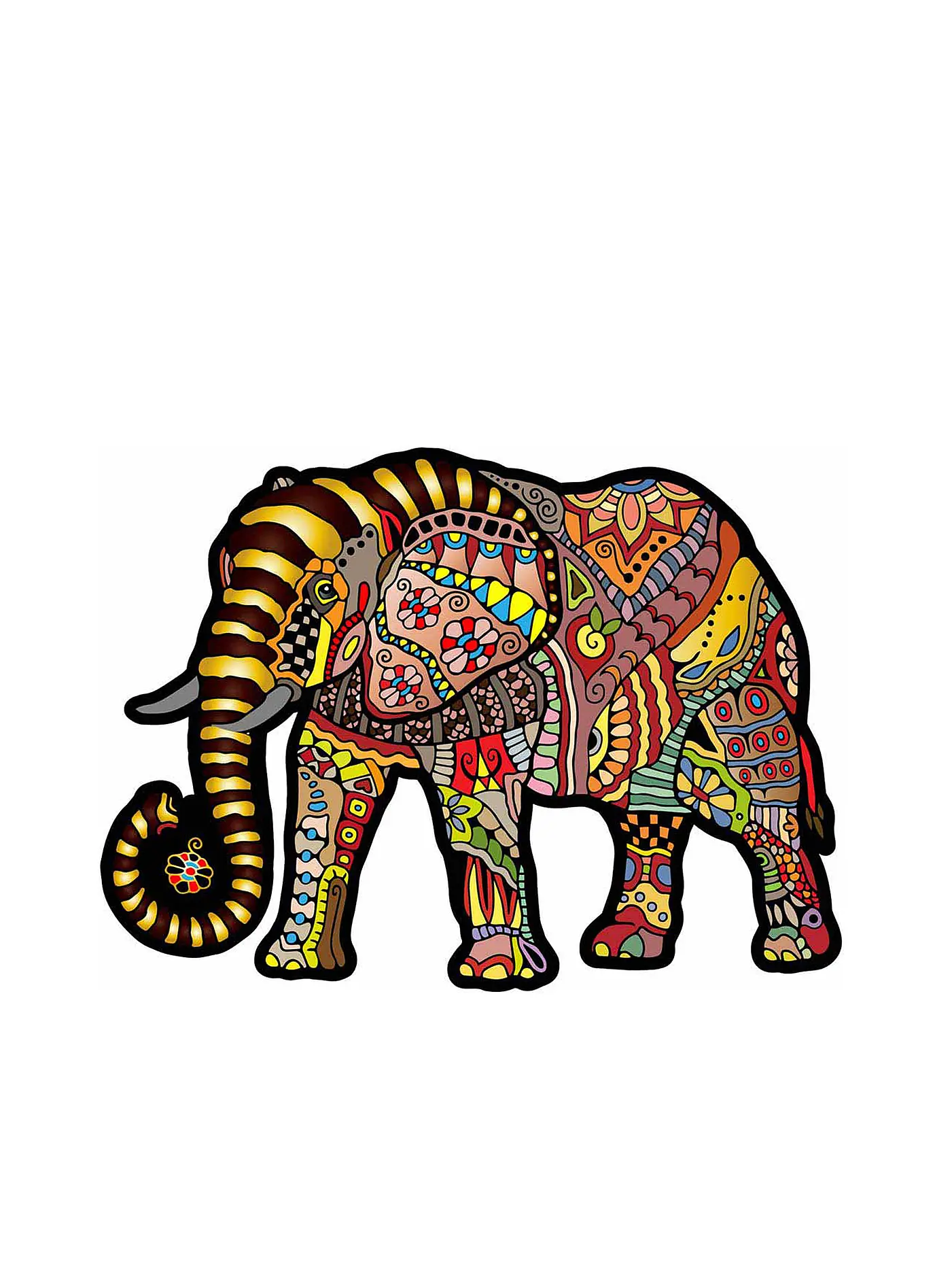 WOODEN CITY | Puzzle - Magic Elephant 250 Teile | keine Farbe