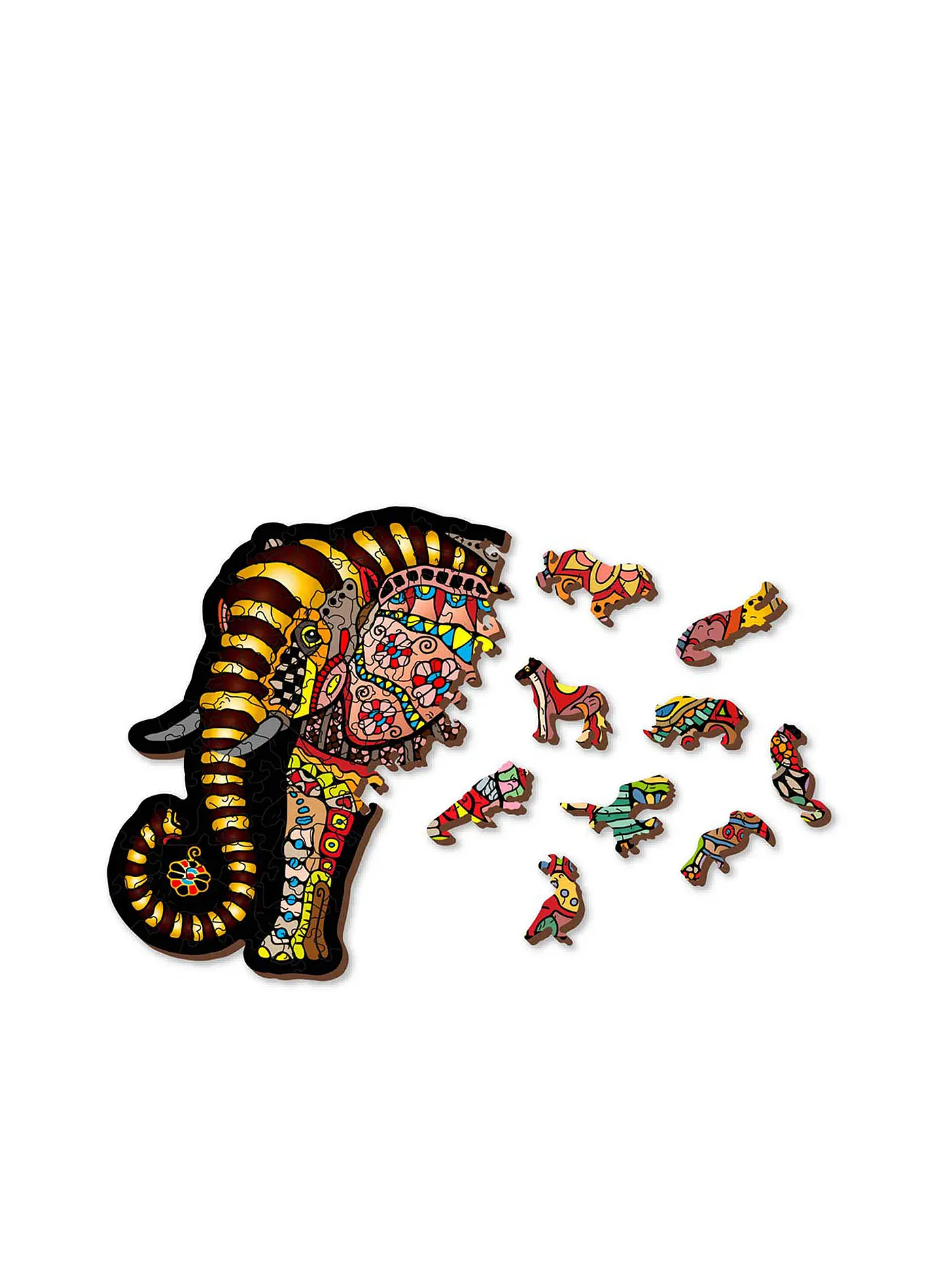 WOODEN CITY | Puzzle - Magic Elephant 250 Teile | keine Farbe