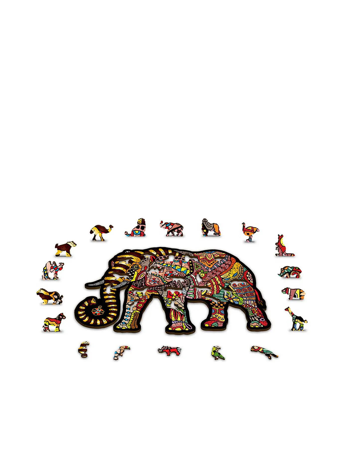 WOODEN CITY | Puzzle - Magic Elephant 250 Teile | keine Farbe