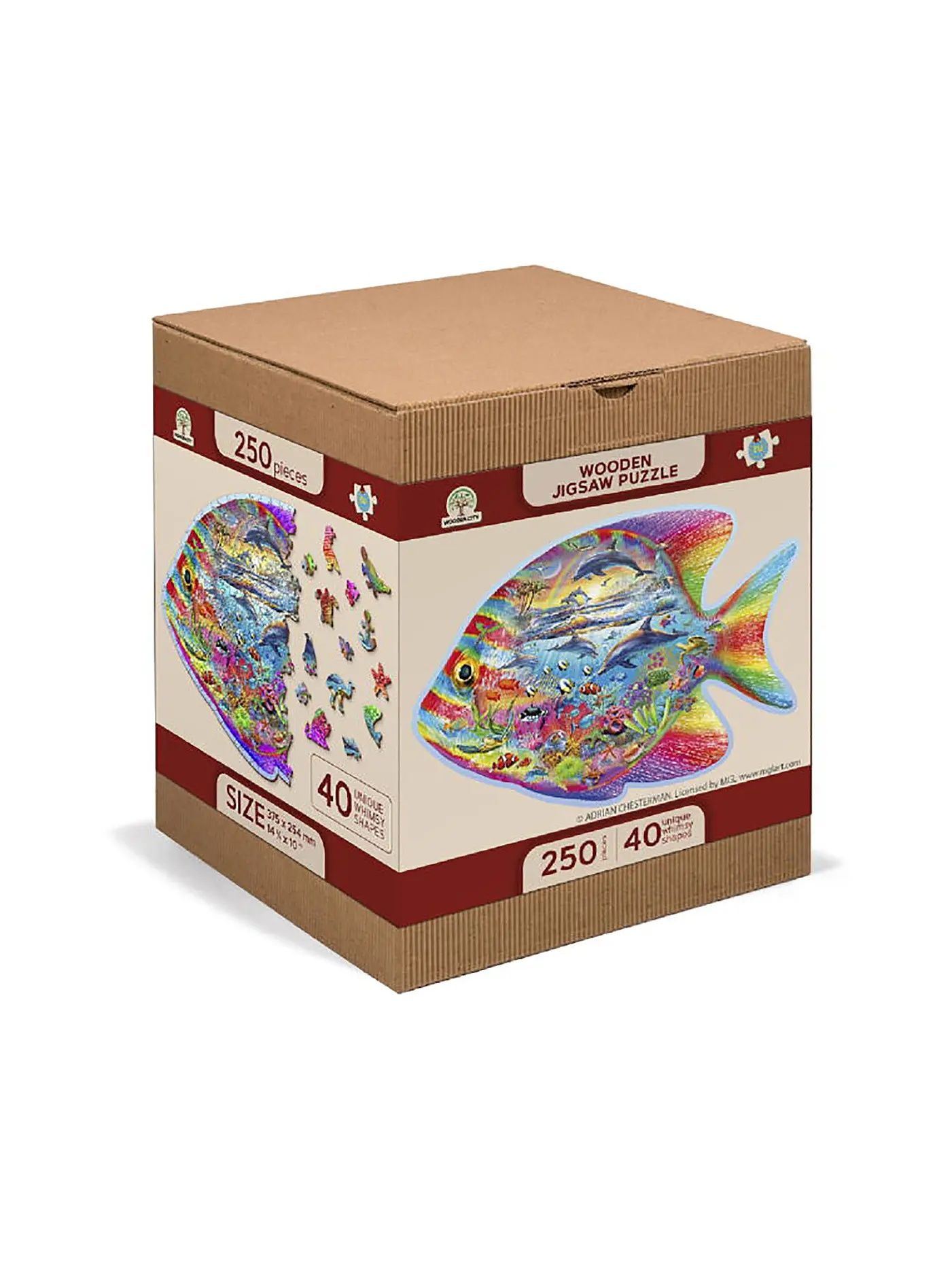 WOODEN CITY | Puzzle - Magic Fish 250 Teile | keine Farbe
