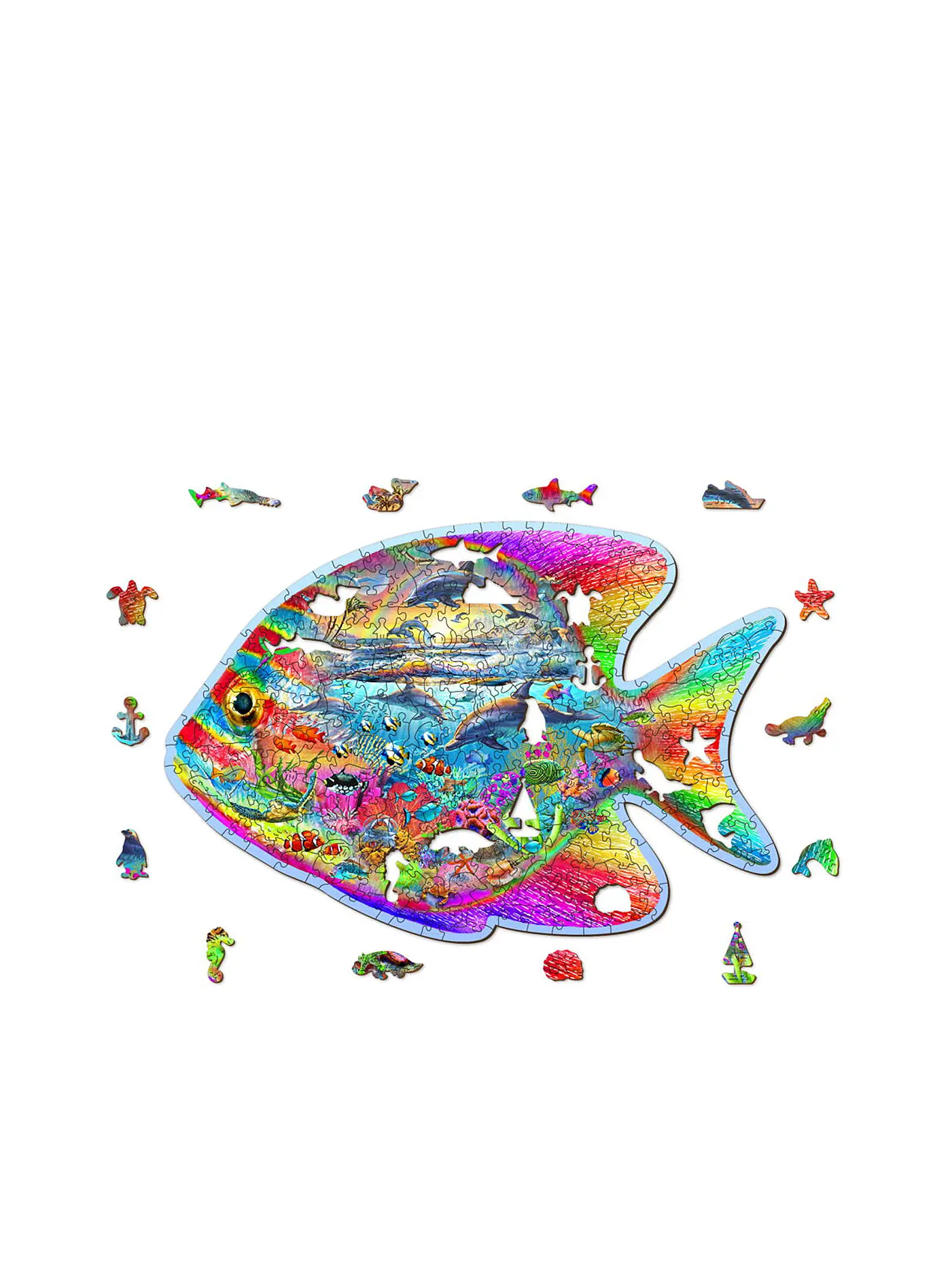 WOODEN CITY | Puzzle - Magic Fish 250 Teile | keine Farbe