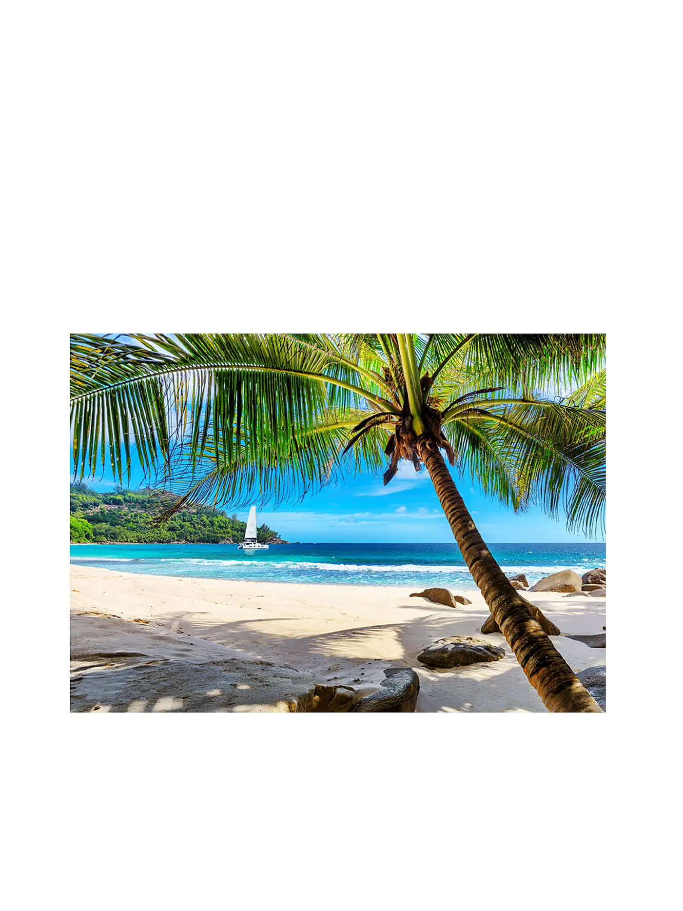 WOODEN CITY | Puzzle - Paradise Island Beach, Caribbean Sea – 505 Teile | keine Farbe