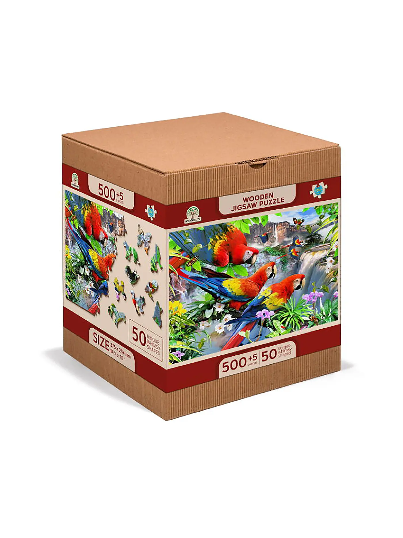 WOODEN CITY | Puzzle - Parrot Island – 505 Teile | keine Farbe
