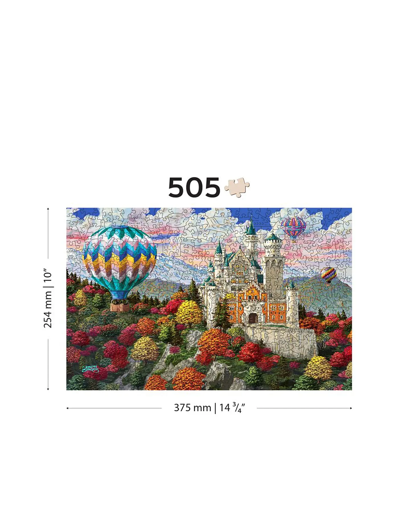 WOODEN CITY | Puzzle - The Neuschwanstein Castle – 505 Teile | keine Farbe
