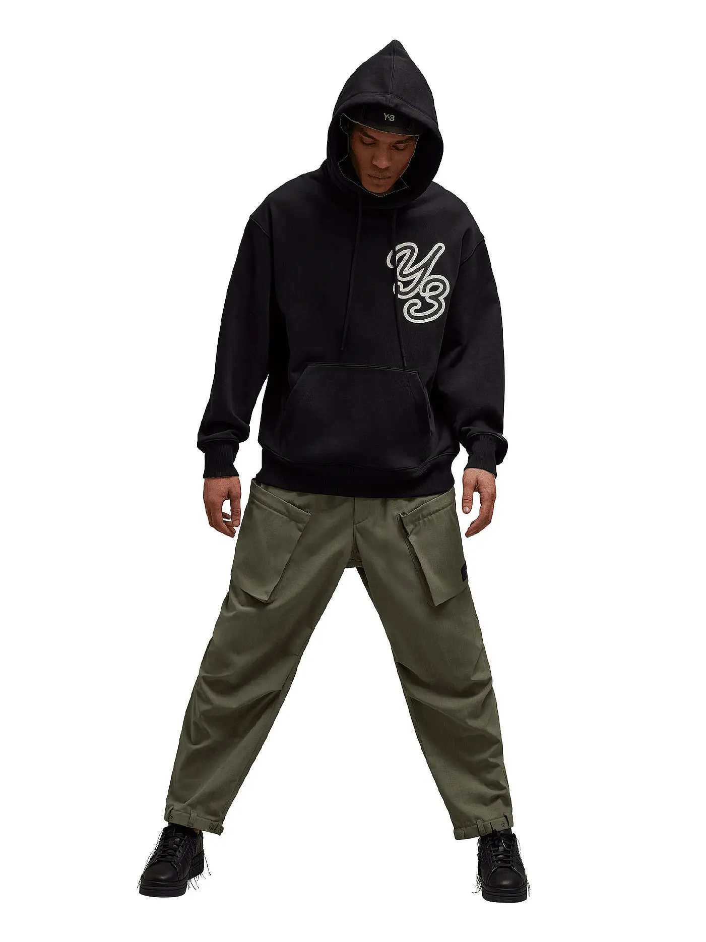 Y-3 | Kapuzensweater - Hoodie  | schwarz