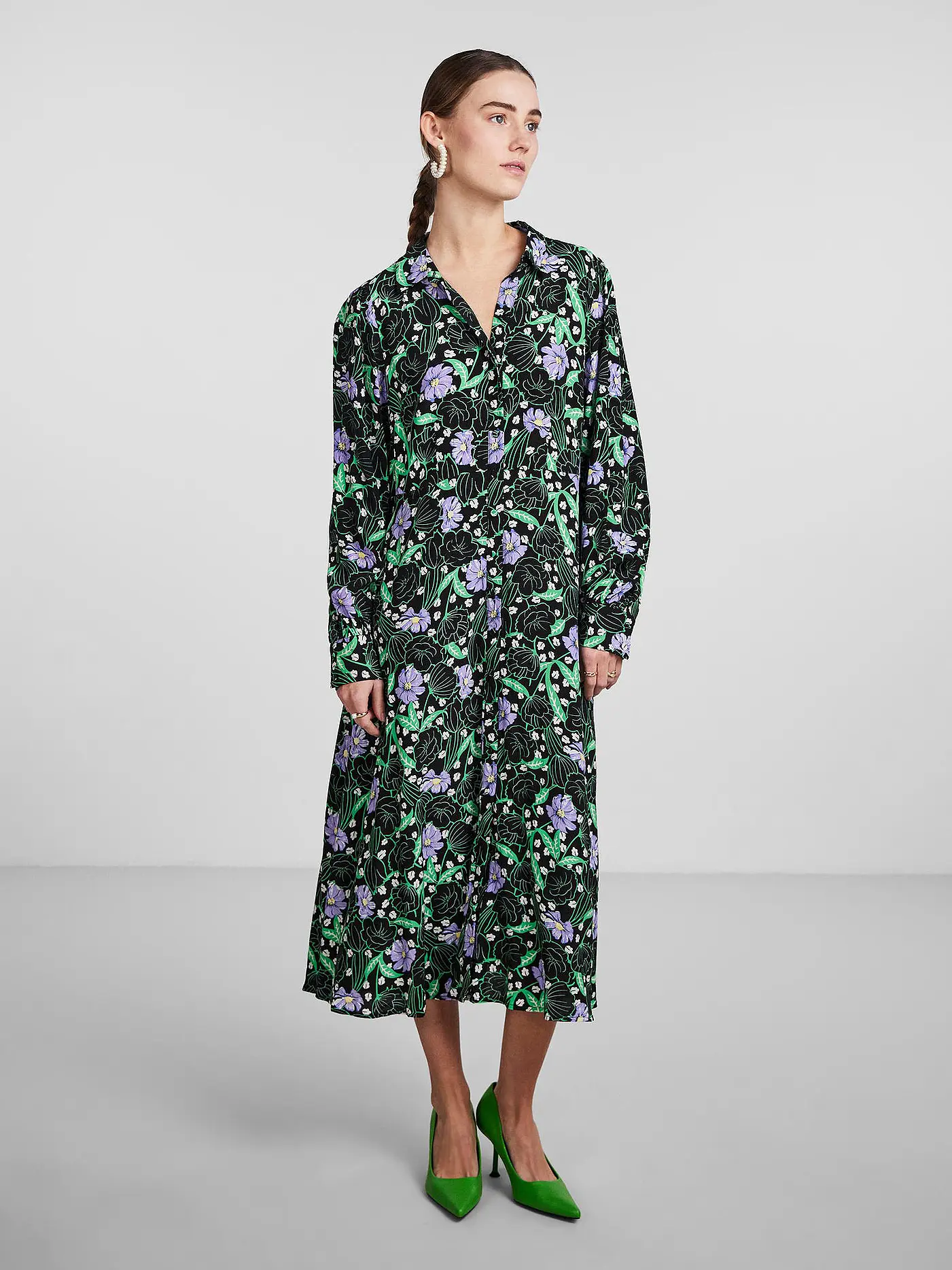 YAS | Hemdblusenkleid YASKATYRA | bunt