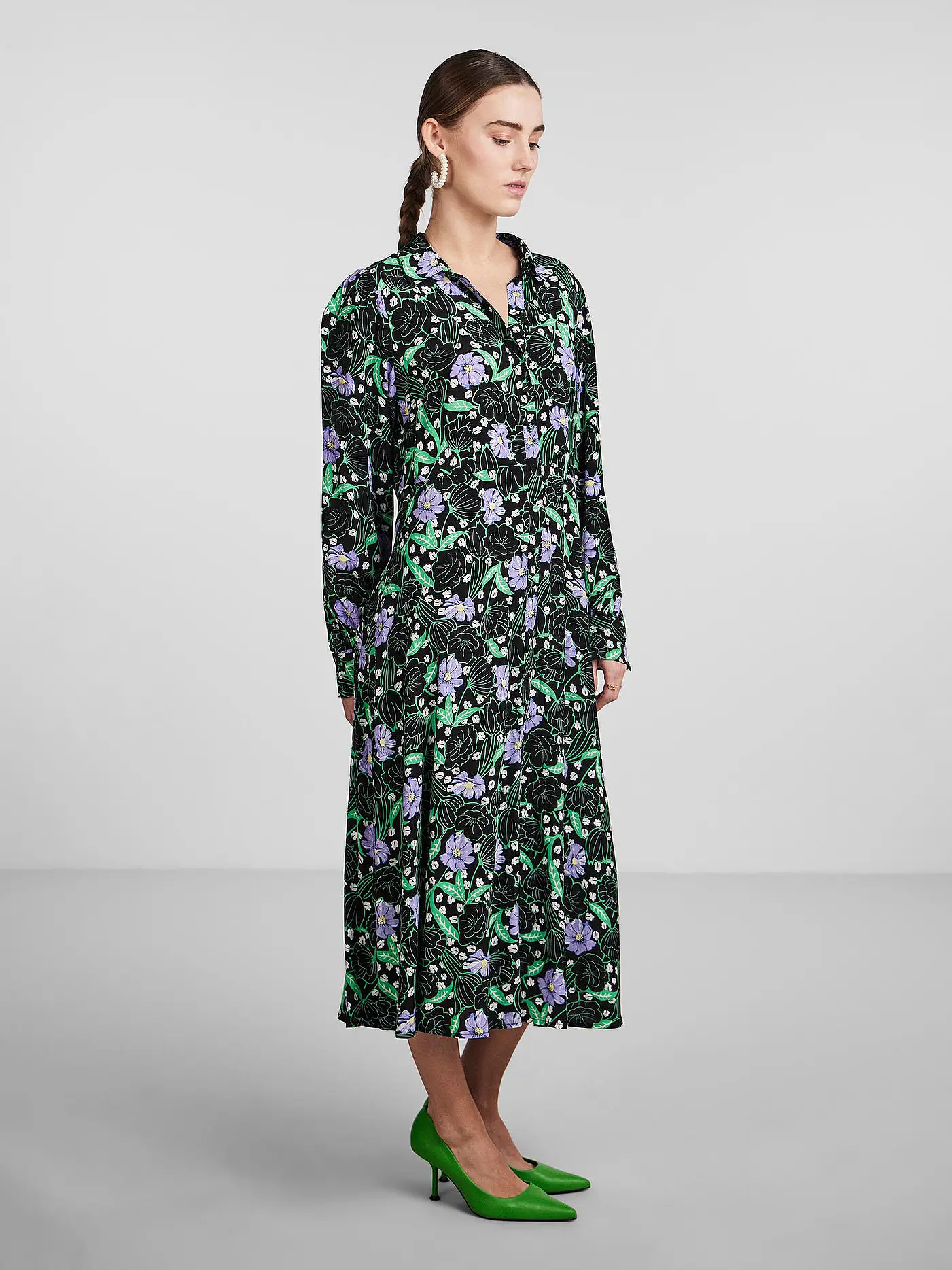YAS | Hemdblusenkleid YASKATYRA | bunt