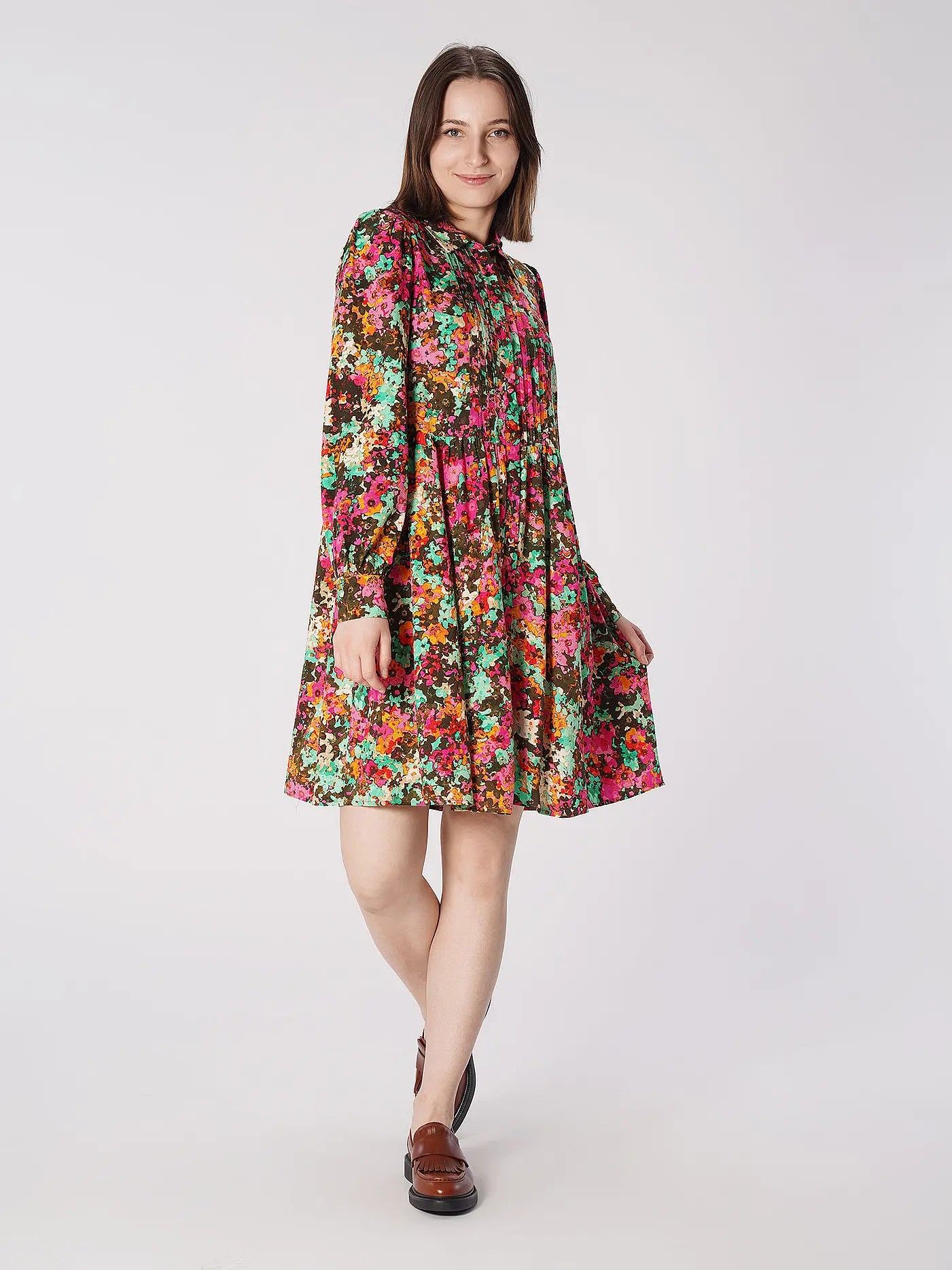YAS | Hemdblusenkleid YASMING | rosa