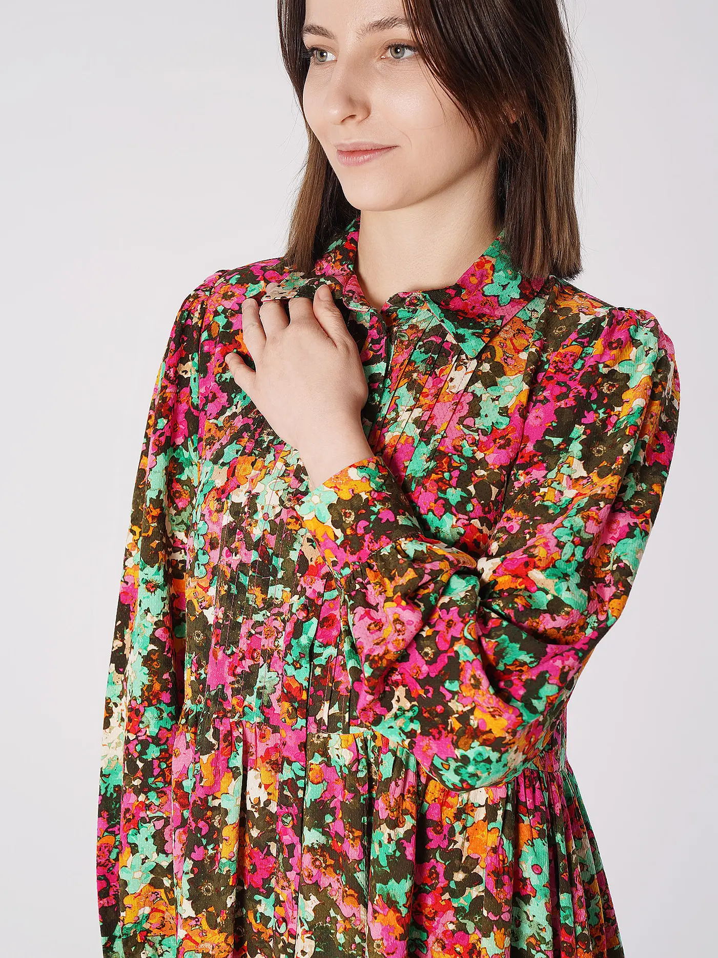 YAS | Hemdblusenkleid YASMING | rosa