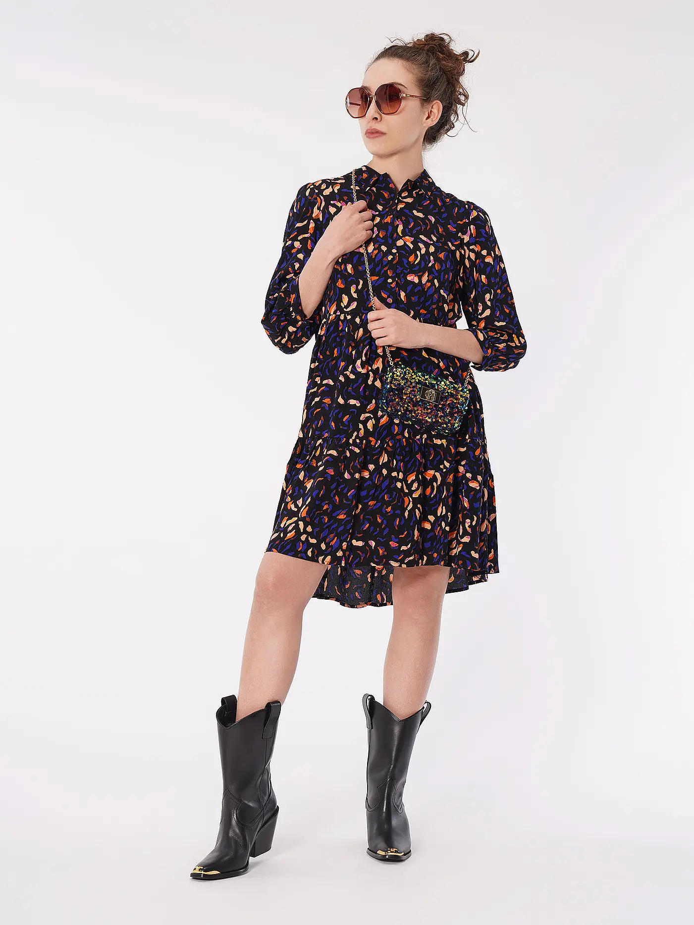 YAS | Minikleid YASERIKA | schwarz