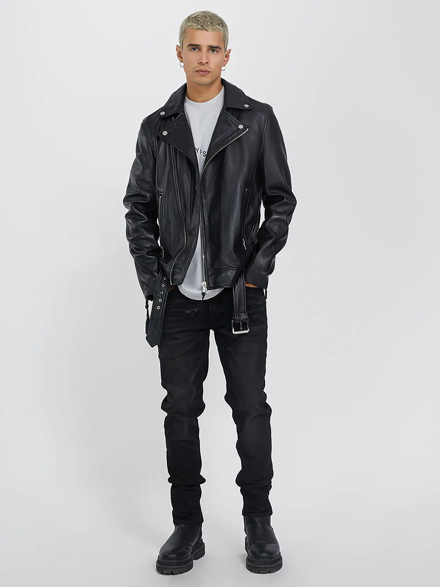 YPS | Lederjacke JOE HAVEY  | schwarz