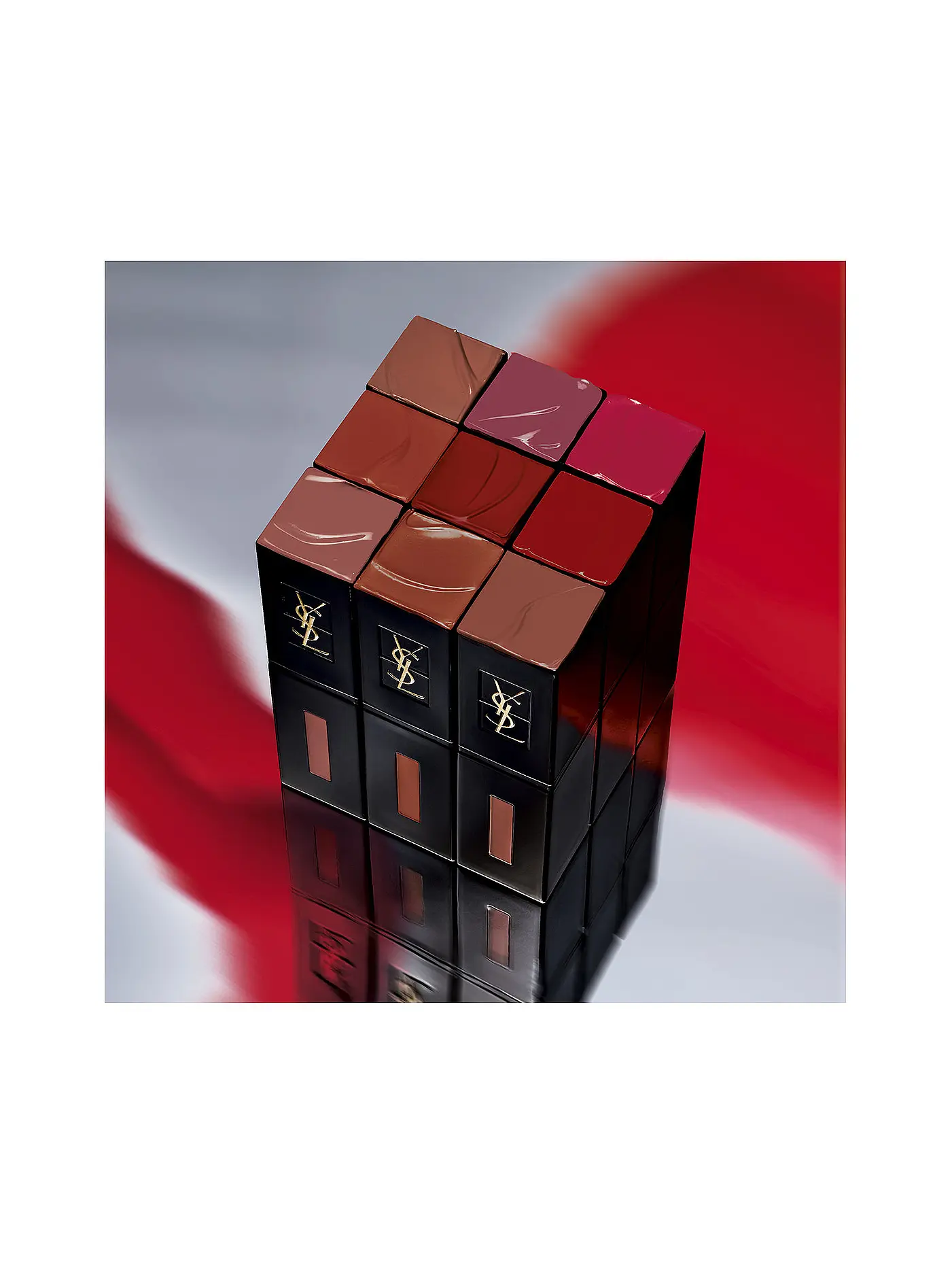 YVES SAINT LAURENT | Lippenstift - Rouge Pur Couture Vernis À Lèvres Vinyl Cream ( 441  Arcade Chili ) | dunkelrot