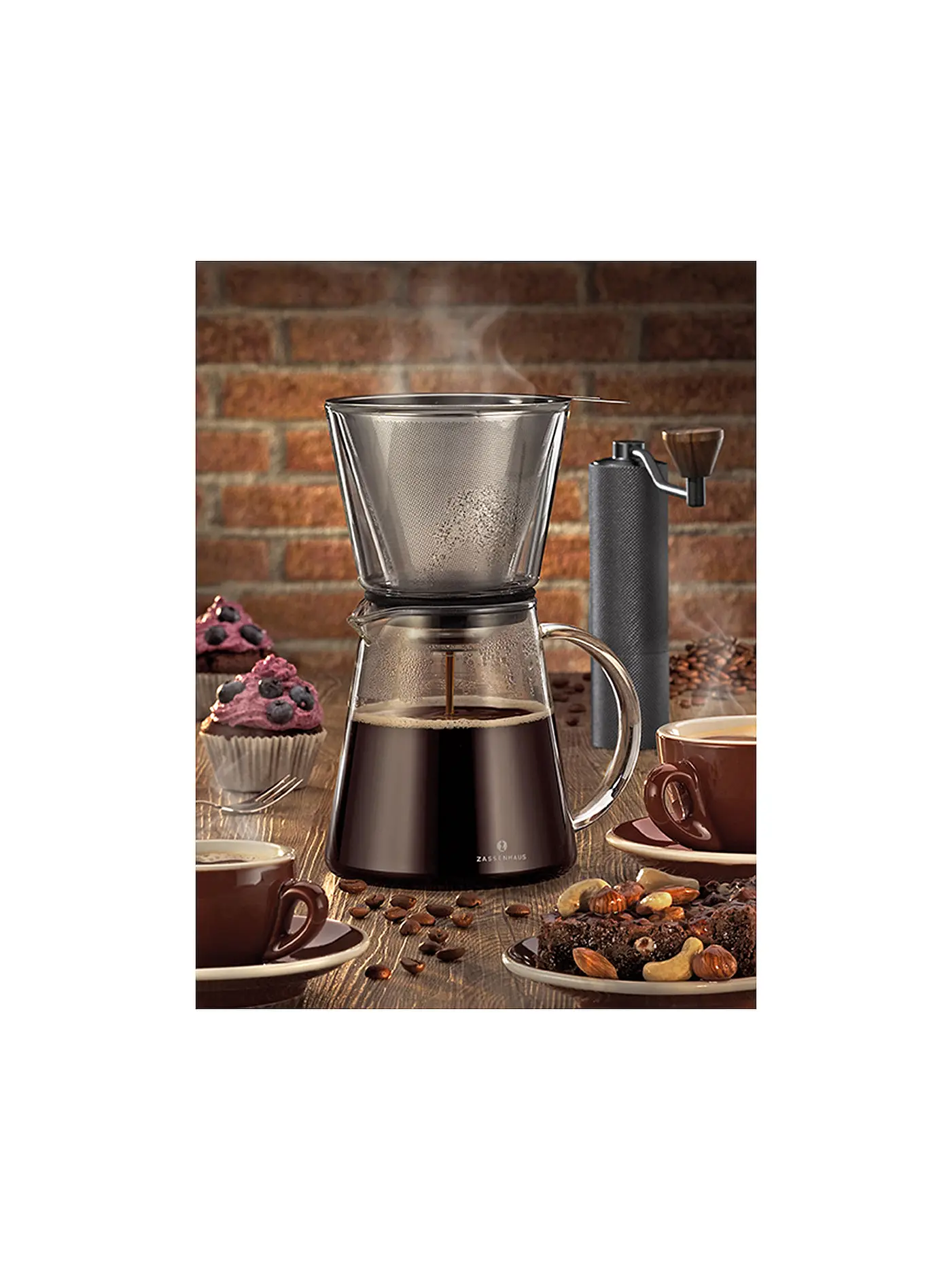 ZASSENHAUS | Kaffeezubereiter "Coffee Drip" 6 Tassen | transparent