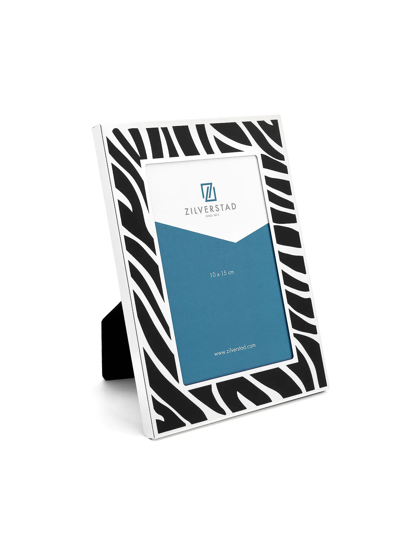 ZILVERSTAD | Fotorahmen Zebra 10x15 cm Schwarz/Weiss | schwarz