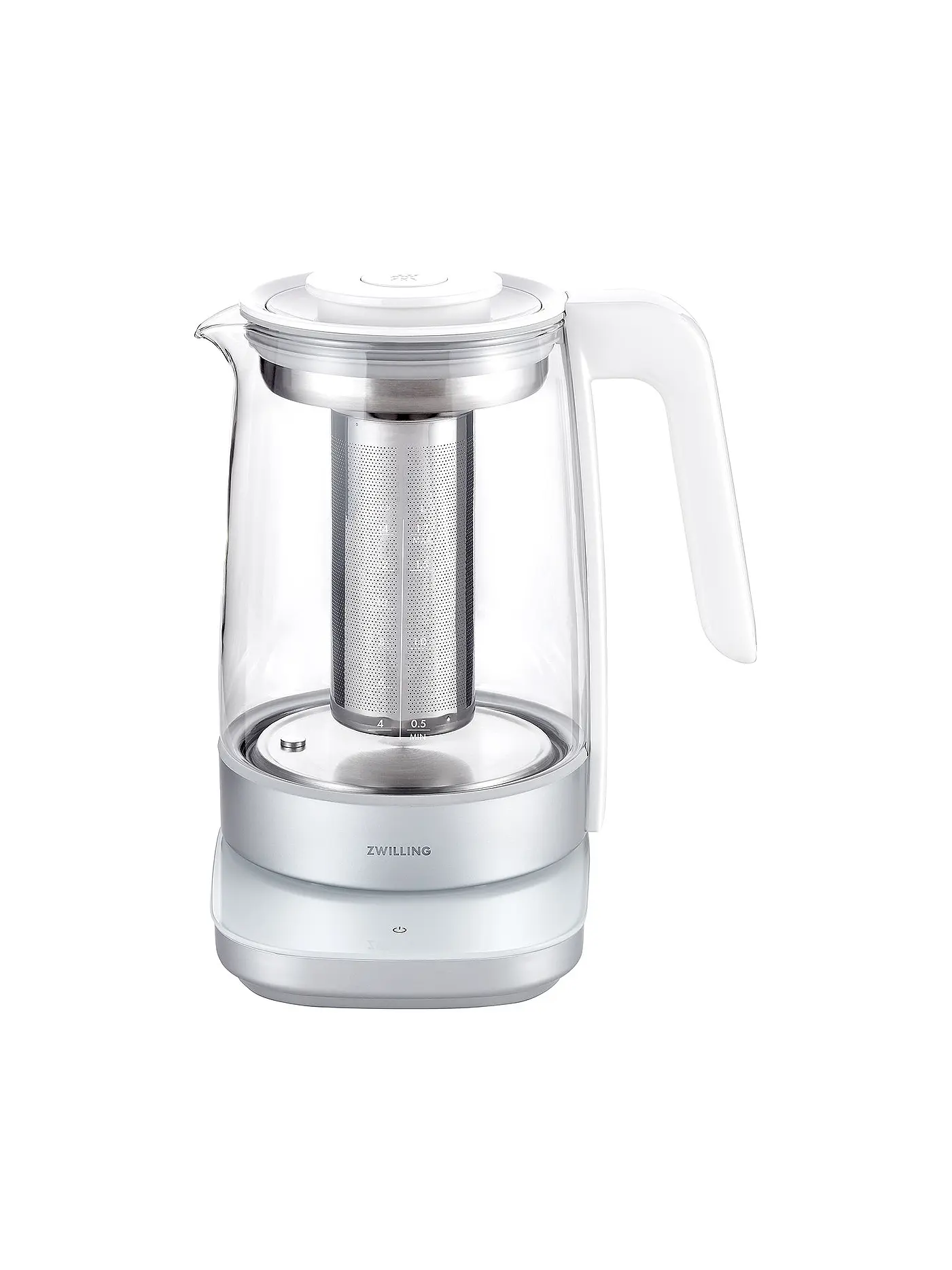 ZWILLING | Wasserkocher mit Teeeinsatz 1,7l Glas / Weiss | weiss
