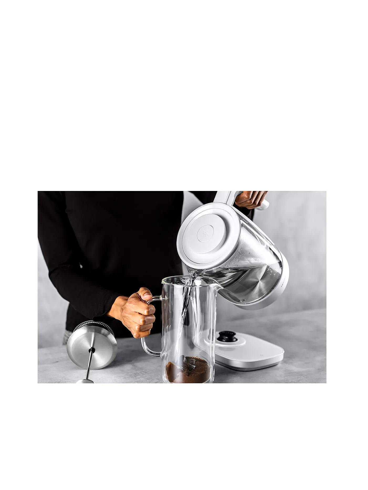 ZWILLING | Wasserkocher mit Teeeinsatz 1,7l Glas / Weiss | weiss